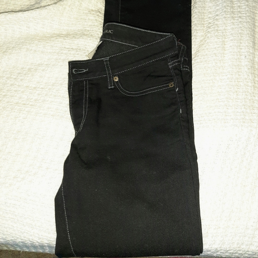 EUC banana republic black jeans size 4